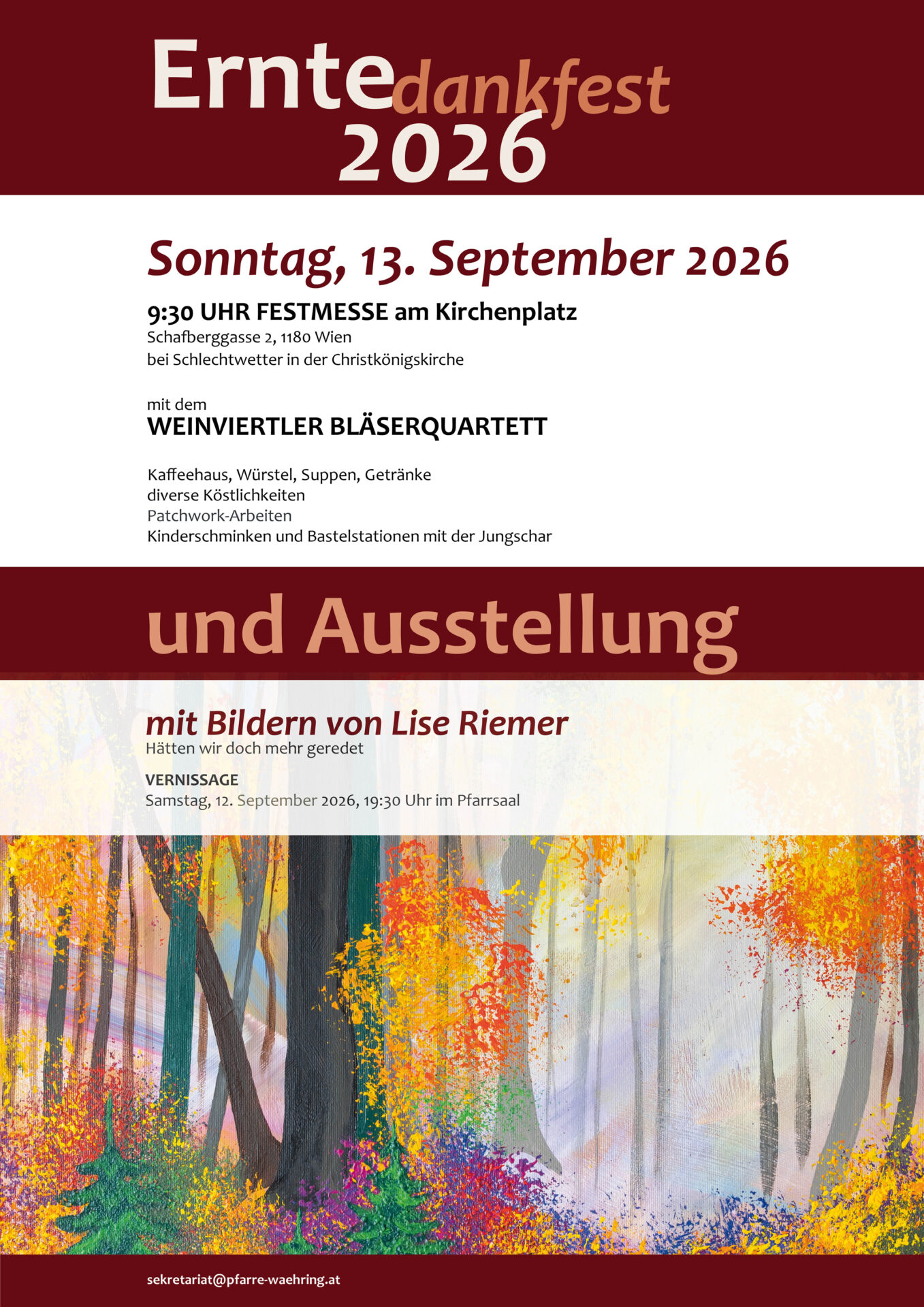 Pötzleinsdorf 1 Plakat Pfarrfest 2026 A4